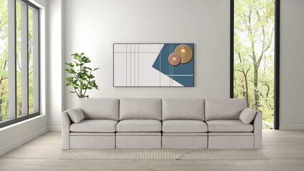 Oloa 3R Modular Sectional Sofa Couch 4 Piece Living Room Sofa Set