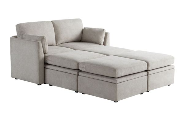 Oloa 3R Modular Sectional Sofa Couch 6 Piece Living Room Sofa Bed