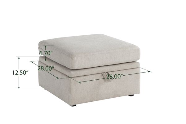 Oloa 3R Modular Sectional Sofa Couch Ottoman